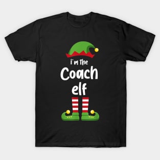 I'm The Coach Elf Family Matching Christmas Pajama Gifts T-Shirt